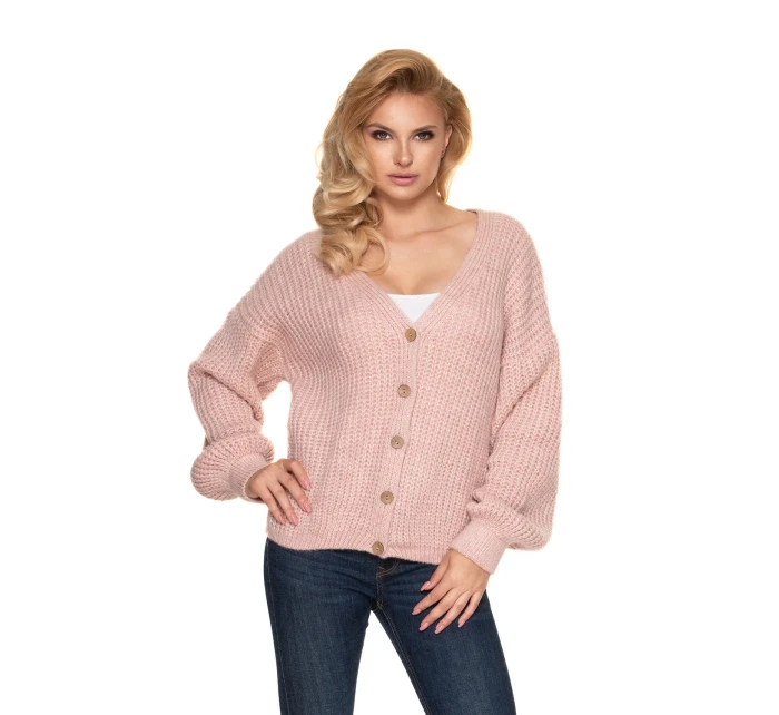 Sveter na zapínanie model 156914 PeeKaBoo