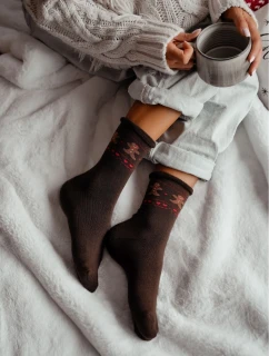 Ponožky model 21719031 Vánoční dámské froté 3741 - Milena