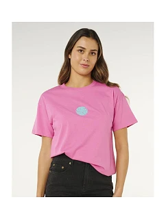 Dámske tričko RIP CURL Icons Of Surf Relaxed Tee, ružové