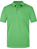 JN Pánské žerzejové elastické polo 02.0 lime green/white model 22487156 - Daiber