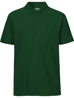 O Pánské piqué polo z bio bavlny bottle green model 22503678 - Neutral