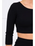 Súprava blúzky so sukňou čierna Súprava blúzky so sukňou čierna