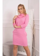 Šaty s kapucňou a vreckami svetlo ružové Šaty s kapucňou a vreckami svetlo ružové