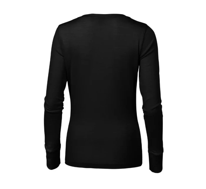 Dámske tričko Merino Rise LS čierne