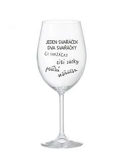 SVAŘÁČEK - číry pohár na víno 350 ml