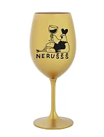 NERUŠŠŠ - zlatý pohár na víno 350 ml NERUŠŠŠ - zlatý pohár na víno 350 ml