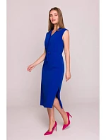 Dámske šaty áčkového strihu S410 kráľovská modrá - Stylove