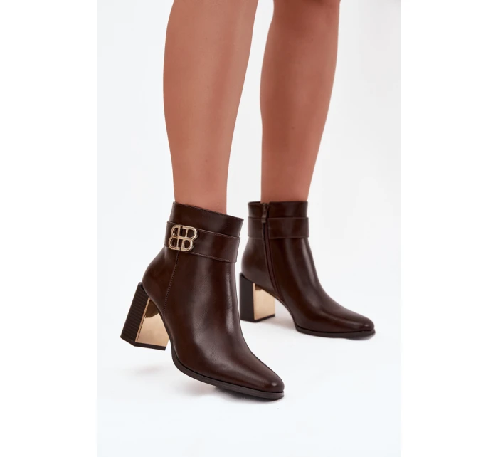 Topánky na podpätku model 220693 Step in style