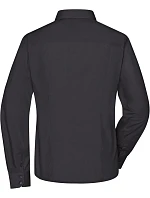 JN 641 Popelínová business halenka s dlouhým rukávem model 22487442 black - Daiber JN 641 Popelínová business halenka s dlouhým rukávem model 22487442 black - Daiber