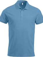 Clique Classic Lincoln S/S Pánske polo tričko z hrubej bavlny 67.8244 svetlo modré