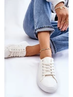 Dámské hladké nízké tenisky Big Star model 21608589 Bílé - Big Star Shoes