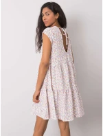 Šaty model 17614718 bílá růžová - FPrice Šaty model 17614718 bílá růžová - FPrice