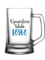 REAL FLOWING LOVE - pivný pohár 0,5 l