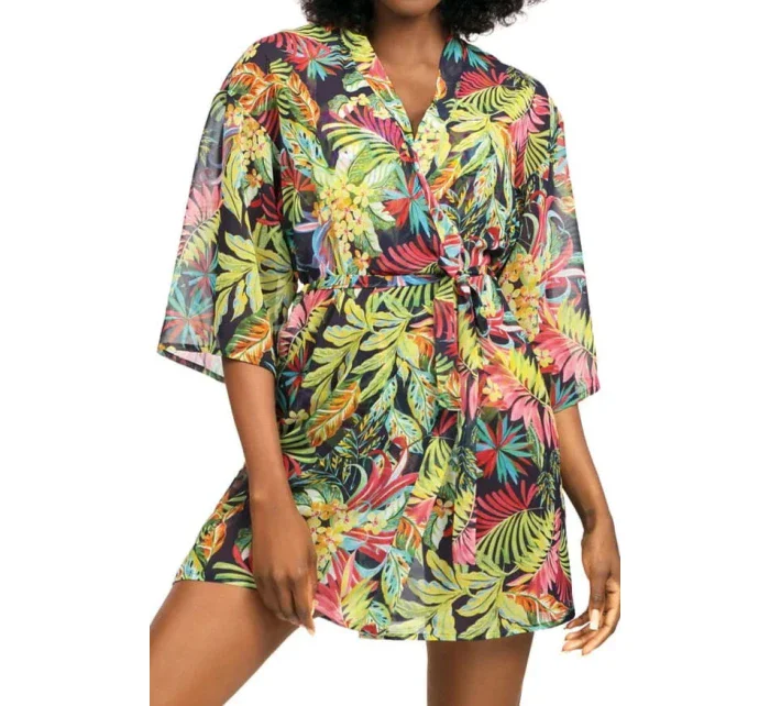 Dámske pareo 11 D80SZ- 1 - kvetovaná potlač - Self