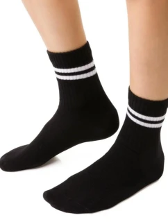 Chlapčenské vzorované ponožky 014 BLACK 26-28