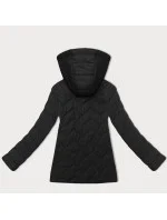 Ľahká čierna dámska prešívaná bunda s kapucňou J Style (16M9232-392) Ľahká čierna dámska prešívaná bunda s kapucňou J Style (16M9232-392)