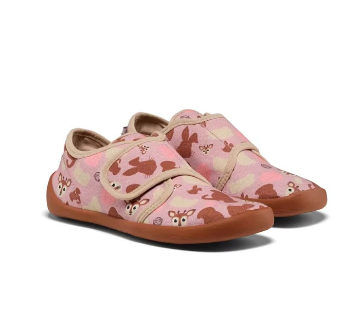 Affenzahn barefoot topánky Slipper Cotton Movy deer (01398-40141)