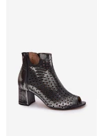 Kožené Botky  Černé model 21655170 - Maciejka