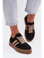 Dámské tenisky na platformě Černé model 21937656 - Boto Dámské tenisky na platformě Černé model 21937656 - Boto