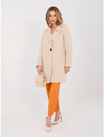 IT CZ FL8153 1.06 béžový kabát IT CZ FL8153 1.06 béžový kabát