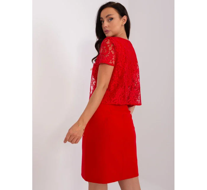 Sukienka LK SK  czerwony model 18856482 - FPrice
