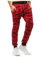Pánske červené moro tepláky FashionStreet UX3514