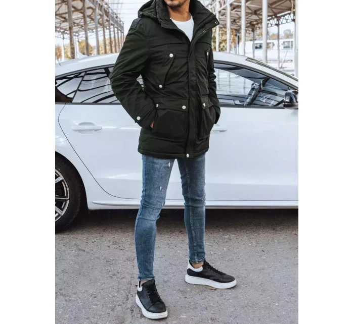 Pánská zimní bunda zelená Dstreet model 21966646 - FashionStreet