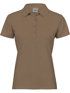 Tee Jays TJ 145 Dámske luxusné polo tričko z hrubého strečového piqué 18.0145 wood