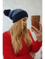 Milano fleecová čiapka K203 denim+blue