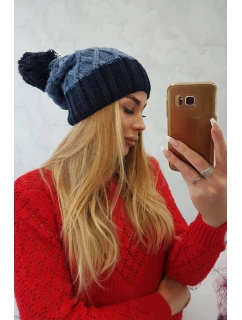 Milano fleecová čiapka K203 denim+blue
