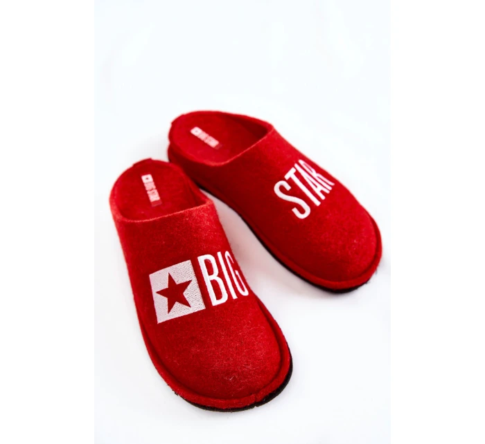 Domácí pantofle Big Star model 21601002 Červená - Big Star Shoes