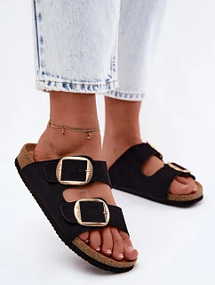 Dámské pantofle na korkové podrážce s  Černé model 22122995 - Lee Cooper