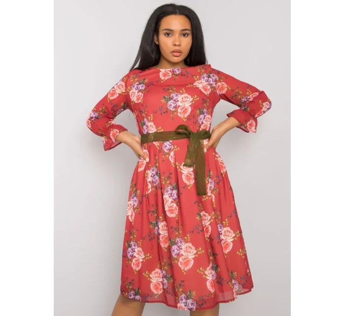 Šaty LK SK 507267.28 bordová Šaty LK SK 507267.28 bordová