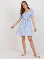 LK SK 509002 šaty.03P biela a modrá