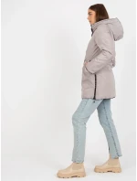 Dámska bunda NM KR L22 9872 .93 čierna a béžová Dámska bunda NM KR L22 9872 .93 čierna a béžová