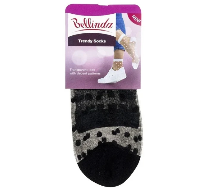 Dámské ponožky s puntíky SOCKS Černá vzor  model 21266063 - Bellinda