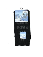 Pánske domáce ponožky 21460 black - WiK