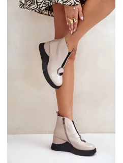 Topánky na klinovom podpätku model 201014 Step in style