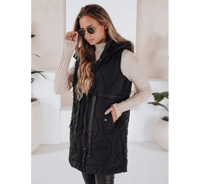 Dámska prešívaná vesta WELIA black FashionStreet TY3294