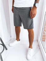 Pánske tmavosivé teplákové šortky FashionStreet SX2276