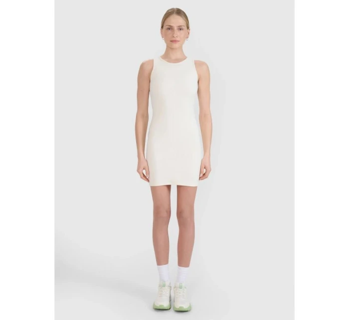 Dámske mini šaty z rebrovaného úpletu 4F 4FRSS25TDREF188-11S