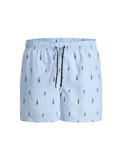 Jack&Jones pánske plavky JWHARUBA SWIM PRINTS SHORTS 12206537 Cashmere Blue Stripes Jack&Jones pánske plavky JWHARUBA SWIM PRINTS SHORTS 12206537 Cashmere Blue Stripes