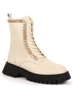 Zateplené kožené topánky s reťazou Artiker W HBH40 Zateplené kožené topánky s reťazou Artiker W HBH40