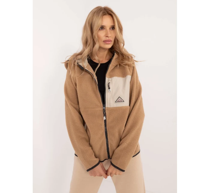 Mikina D20001M02671A2 svetlohnedá