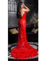 Soo Seductive! open back lace Red Carpet Dress