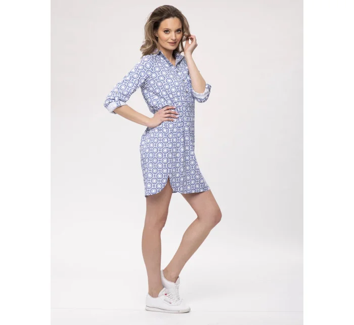 Dámske šaty Look 715 Pacifico modrá/biela - Made With Love Dámske šaty Look 715 Pacifico modrá/biela - Made With Love