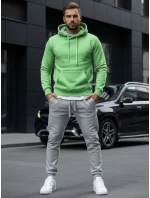 Pánska mikina s kapucňou mint FashionStreet BX5082