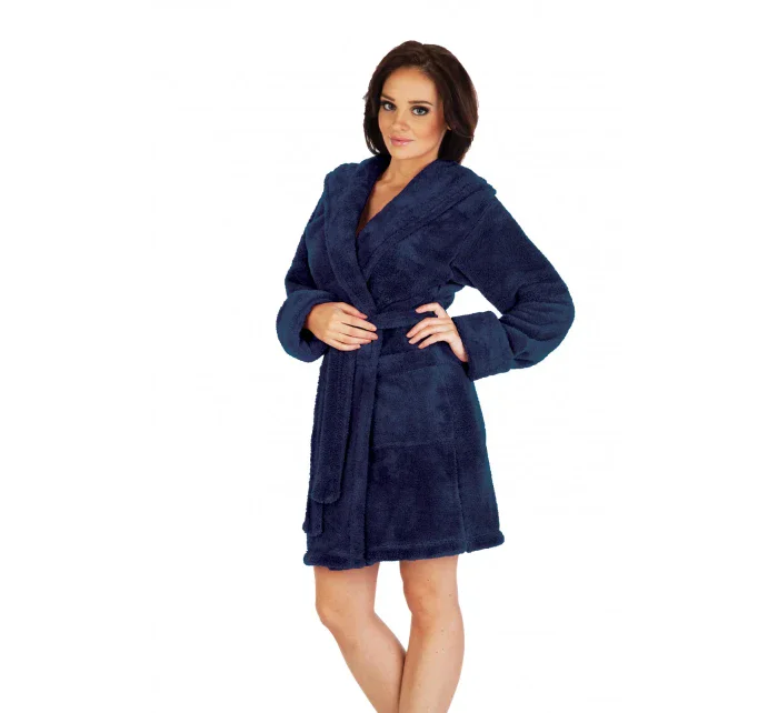 Dámsky župan DE LAFENSE 806 Krátky, kapucňa