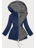 Tmavě dámská bunda parka 2 v 1 model 15904406 - SPEED.A Tmavě dámská bunda parka 2 v 1 model 15904406 - SPEED.A