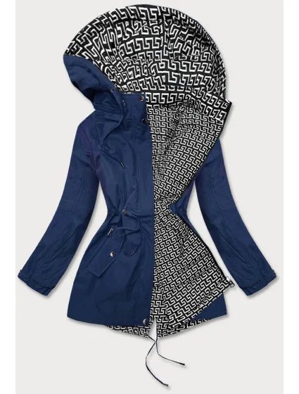 Tmavě dámská bunda parka 2 v 1 model 15904406 - SPEED.A Tmavě dámská bunda parka 2 v 1 model 15904406 - SPEED.A